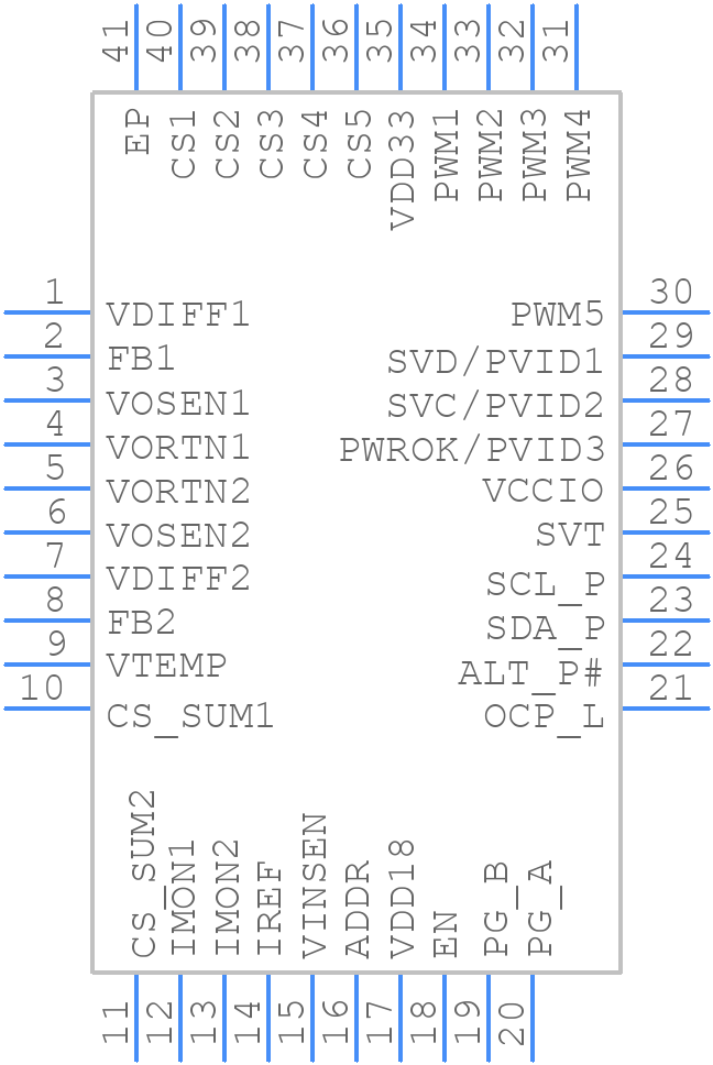 MP2853GU-XXXX - Monolithic Power Systems (MPS) - PCB symbol