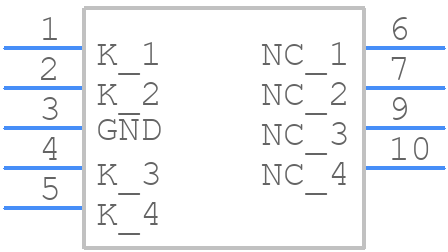 ESDSBULC3304DFN10-TP - MCC - PCB symbol