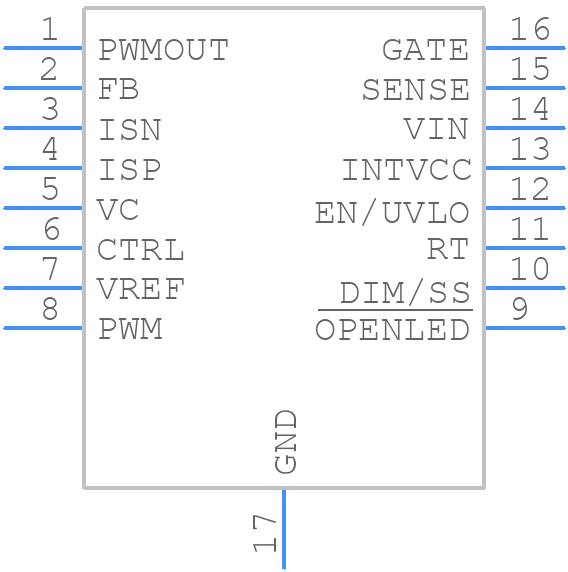 LT3761AIMSE#WPBF - Analog Devices - PCB symbol