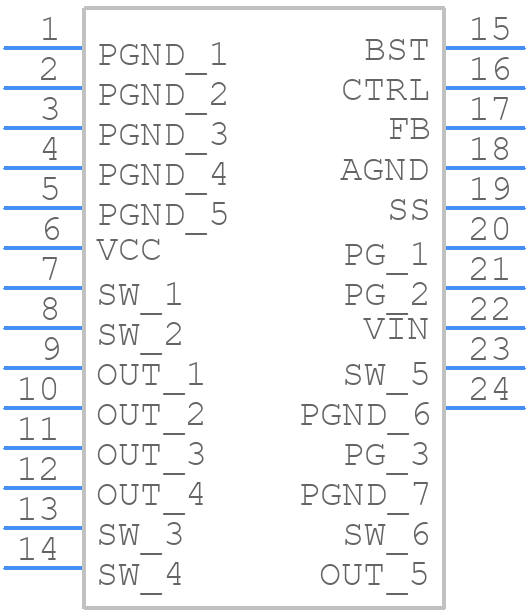 RPL-5.0-R - RECOM Power - PCB symbol