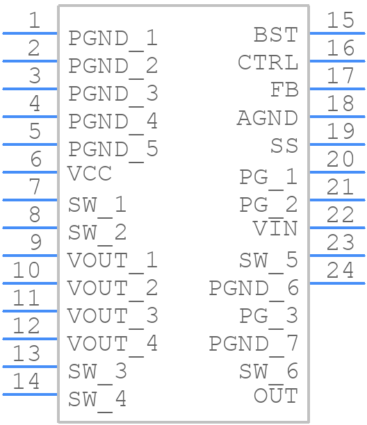 RPZ-6.0-CT - RECOM Power - PCB symbol