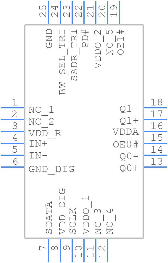 PI6CB33202 - Diodes Incorporated - PCB symbol