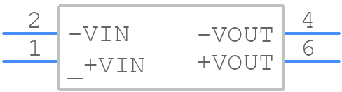 REC15E-2412SZ/X2 - RECOM Power - PCB symbol