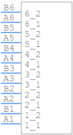 DF60-6P-10.16DS(27) - Hirose - PCB symbol