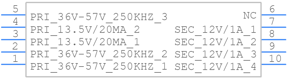 LDT0950-50 - LINKCOM - PCB symbol