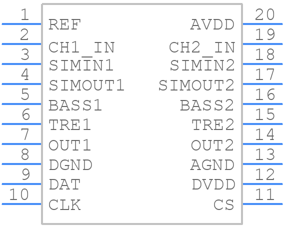M62421FP - Renesas Electronics - PCB symbol