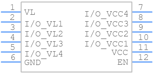 NLSX4014MUTAG - onsemi - PCB symbol