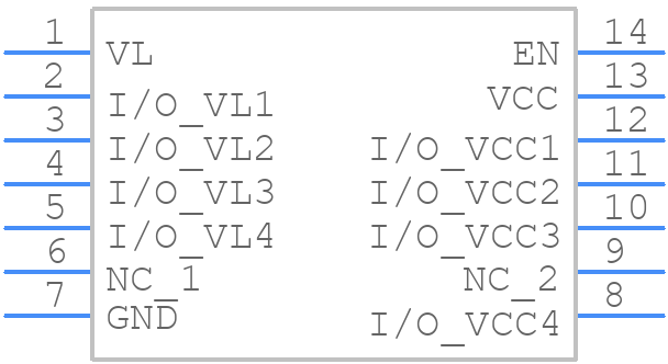 NLSX4014DTR2G - onsemi - PCB symbol