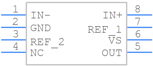 INA241A1IDR - Texas Instruments - PCB symbol