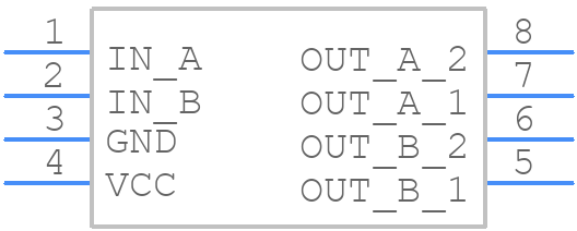 AM2837 - Amtek Semiconductors - PCB symbol