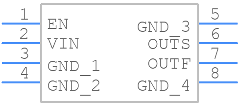 PREF7033QFKHT - Texas Instruments - PCB symbol