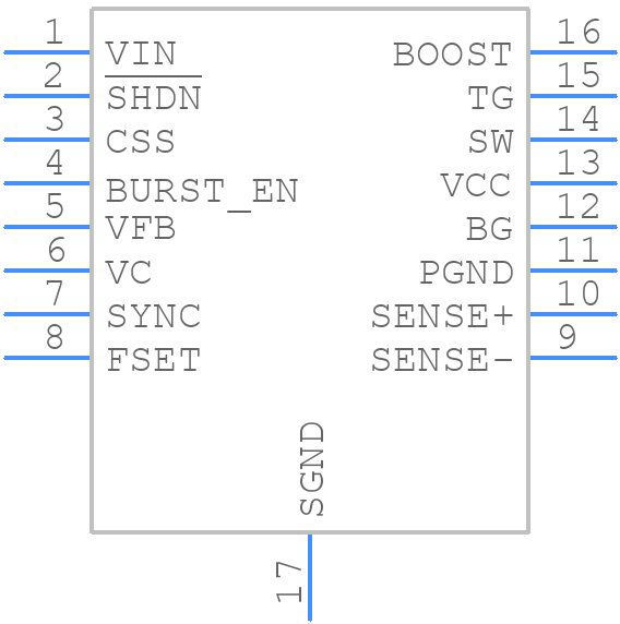 LT3845EFE#TRPBF - Analog Devices - PCB symbol