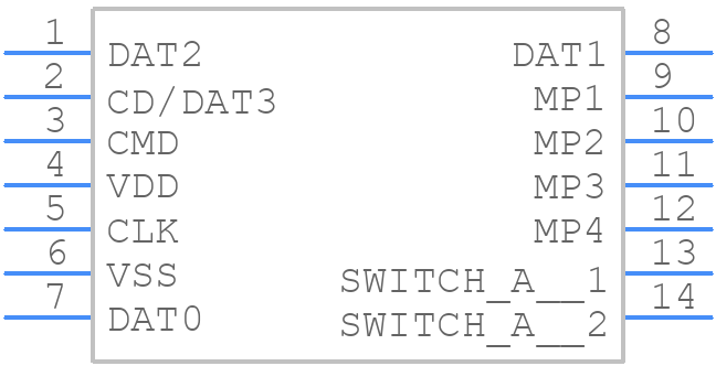 MSD-7-A - Same Sky - PCB symbol