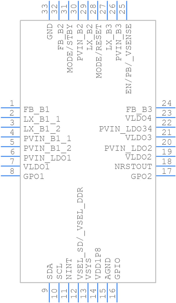 TPS6521905WRHBRQ1 - Texas Instruments - PCB symbol