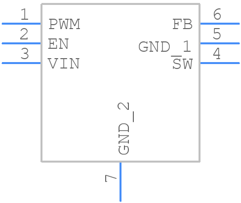 TPS92201DRVR - Texas Instruments - PCB symbol