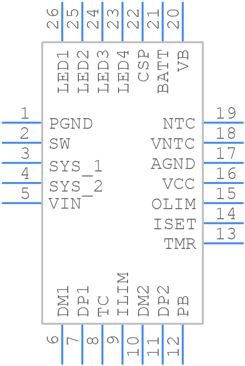 MP2632BGR-Z - Monolithic Power Systems (MPS) - PCB symbol