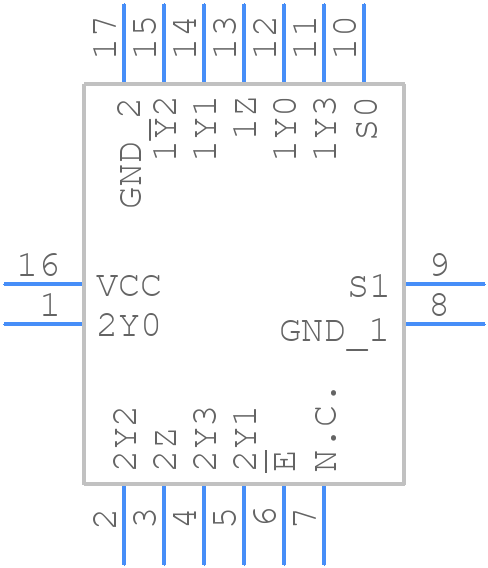 NMUX1309BQX - Nexperia - PCB symbol