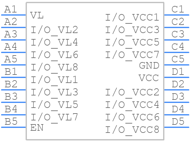 MAX3005EBP - Analog Devices - PCB symbol
