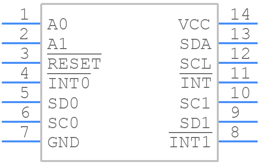 TCA9543APW - Texas Instruments - PCB symbol