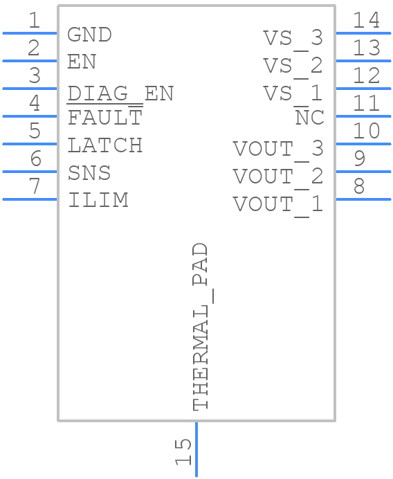 TPS1HTC30AQPWPRQ1 - Texas Instruments - PCB symbol