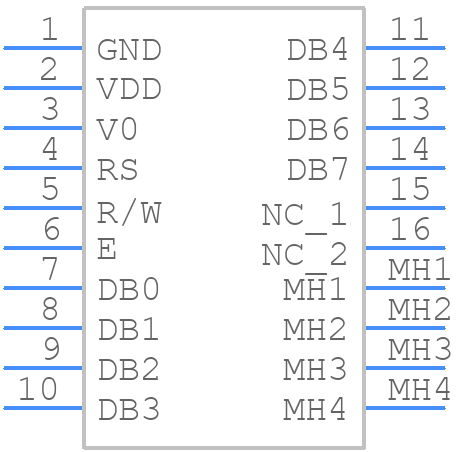 202A BA BC - Displaytech - PCB symbol