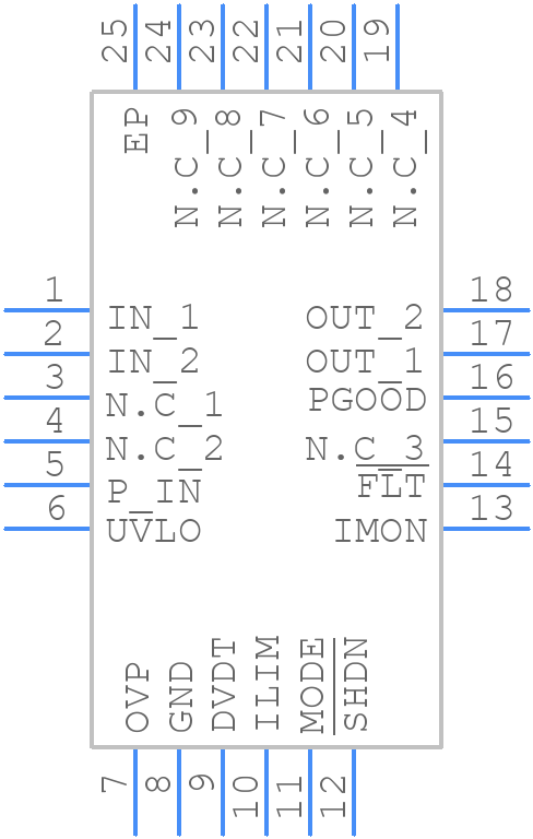 TPS16630RGER - Texas Instruments - PCB symbol