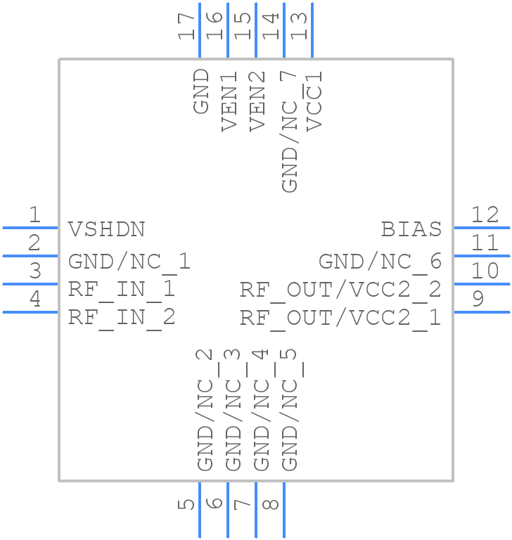 GRF5517 - Guerrilla RF - PCB symbol