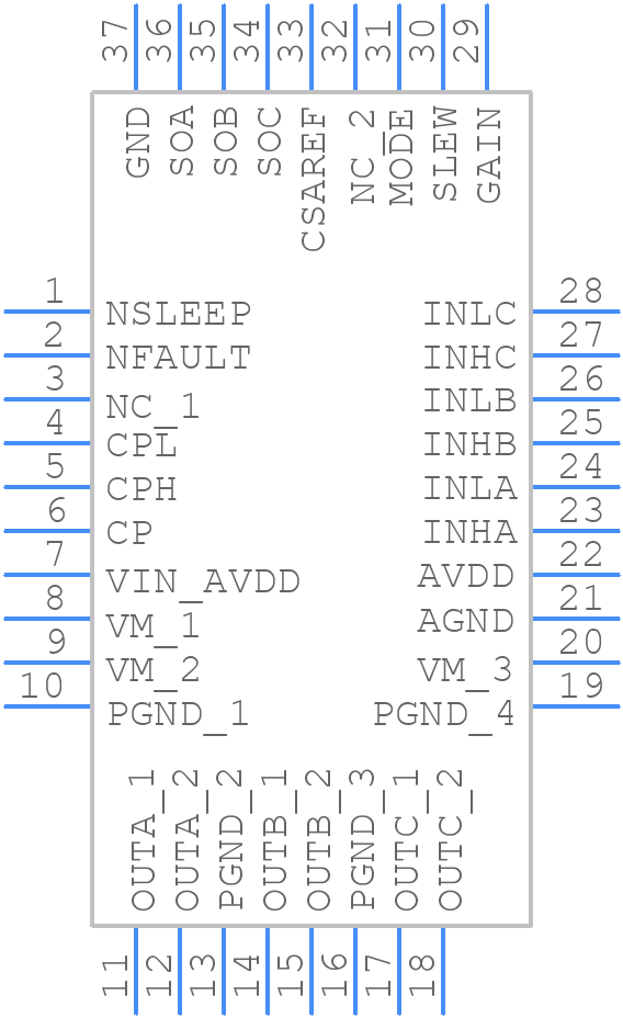 DRV8317HREER - Texas Instruments - PCB symbol