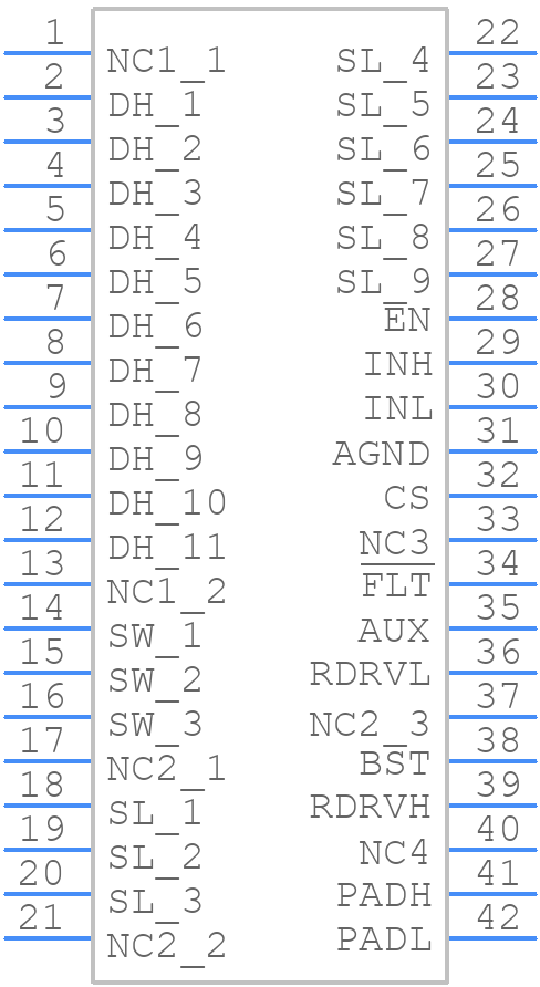 LMG2610RRGR - Texas Instruments - PCB symbol