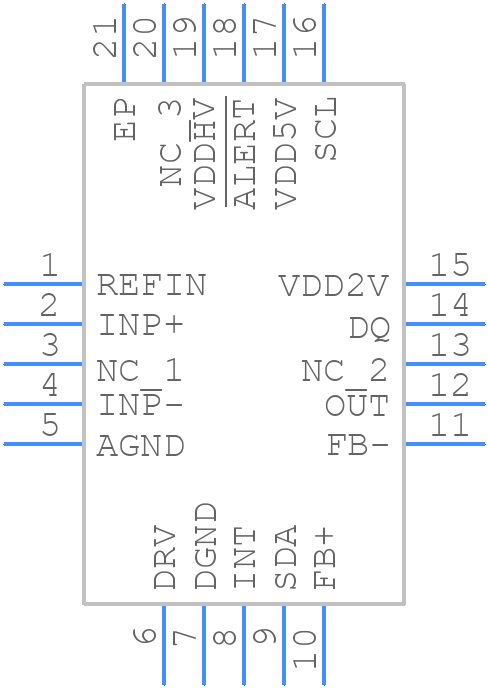 MAX40109IATP+ - Analog Devices - PCB symbol