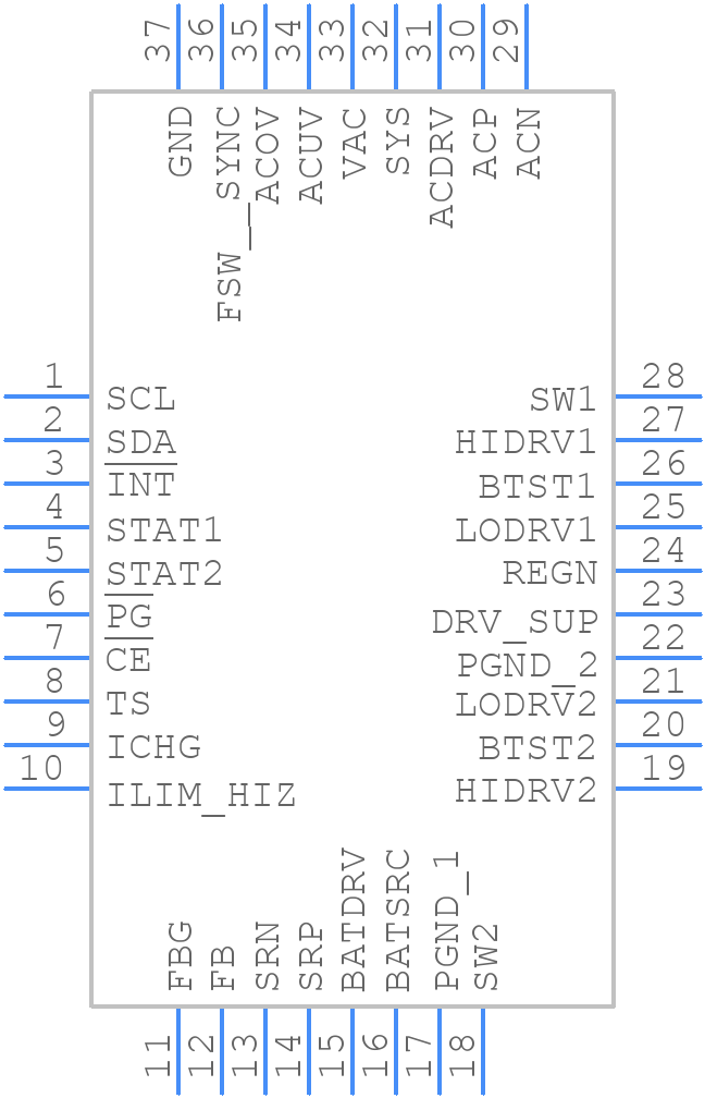 BQ25750RRVR - Texas Instruments - PCB symbol