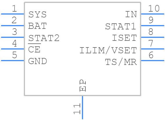 BQ25185DLHR - Texas Instruments - PCB symbol