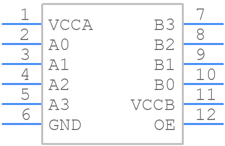 FXLA0104QFX-F106 - onsemi - PCB symbol
