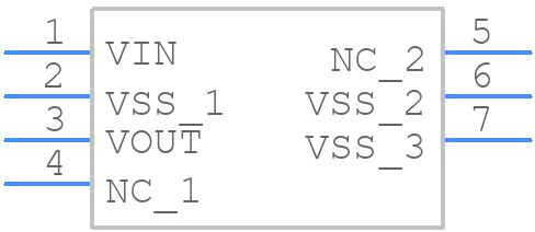 XC6231A332PR-G - Torex - PCB symbol