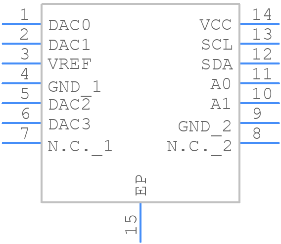 DS3911T+T - Analog Devices - PCB symbol