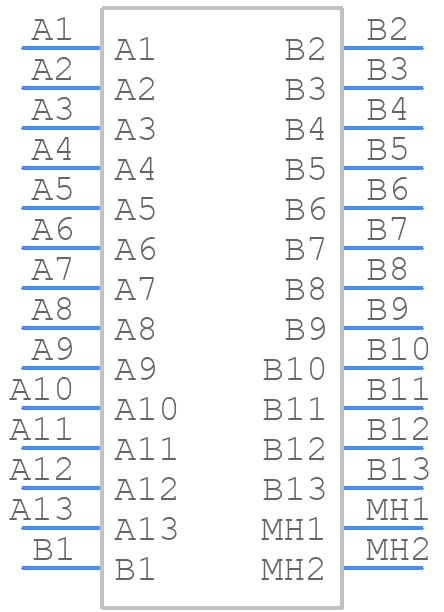 1-1827872-3 - TE Connectivity - PCB symbol
