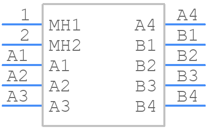 1-1827875-4 - TE Connectivity - PCB symbol