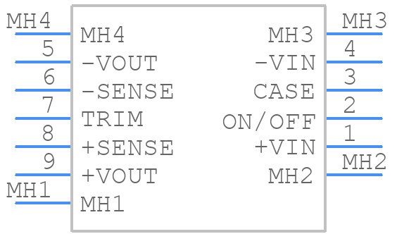 CHB75-48S24 - Cincon - PCB symbol