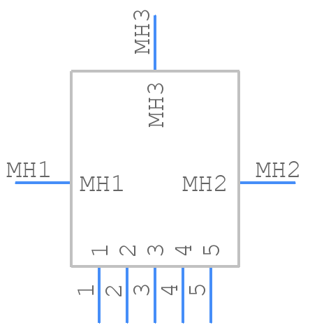 USB3160-30-0120-0-C - GCT (GLOBAL CONNECTOR TECHNOLOGY) - PCB symbol
