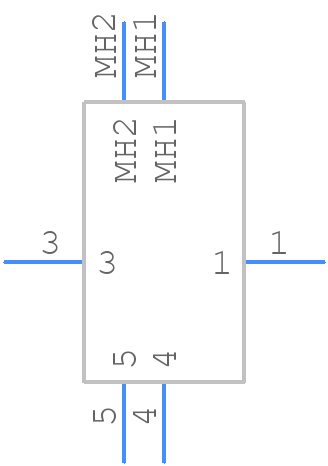 671-0401 - DELTRON COMPONENTS - PCB symbol