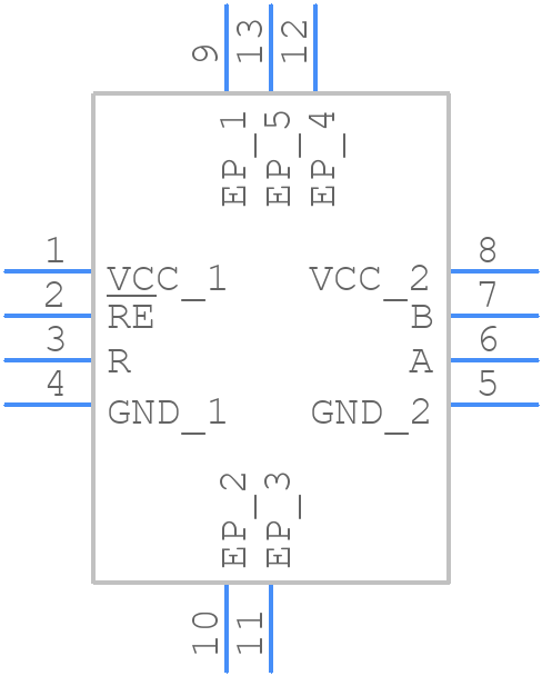 SN65MLVD2DRBT - Texas Instruments - PCB symbol