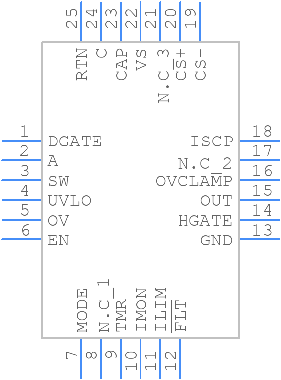 LM74930QRGERQ1 - Texas Instruments - PCB symbol
