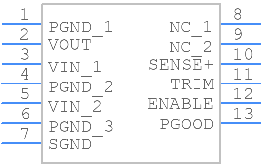 ABXS005A4X341-SRZ - OmniOn Power - PCB symbol