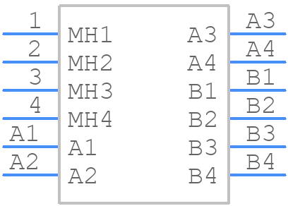 72309-7024BLF - Amphenol - PCB symbol