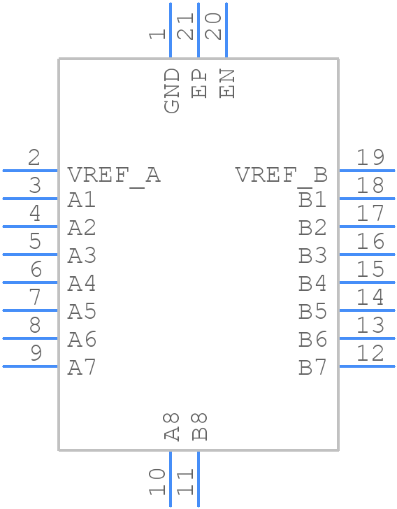 LSF0108QWRKSRQ1 - Texas Instruments - PCB symbol