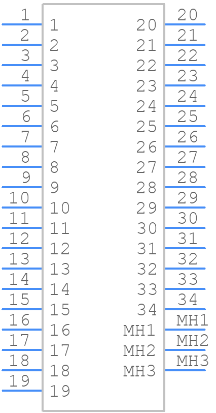 175444-1 - TE Connectivity - PCB symbol