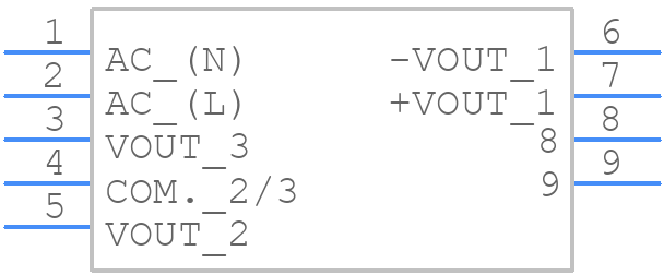TMP 15515 - Traco Power - PCB symbol