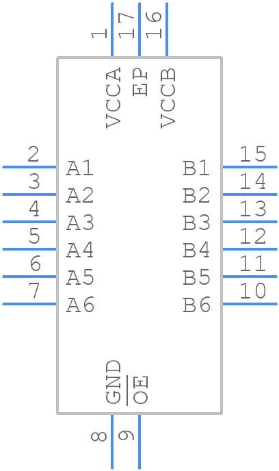 TXV0106QWBQBRQ1 - Texas Instruments - PCB symbol
