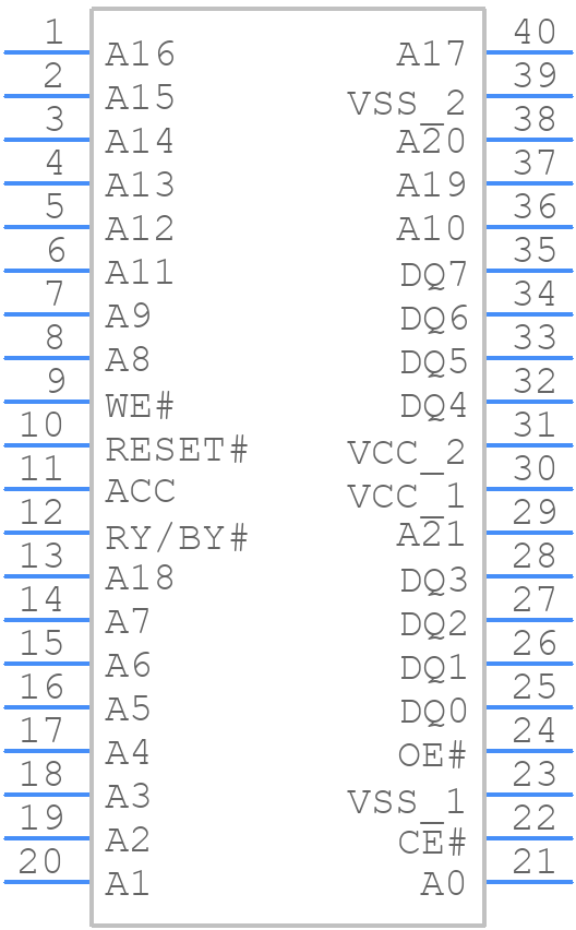 S29AL032D70TF100 - Japan Display - PCB symbol