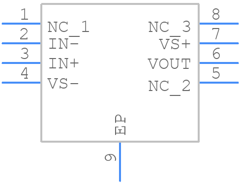 THS4271DGNR - Texas Instruments - PCB symbol